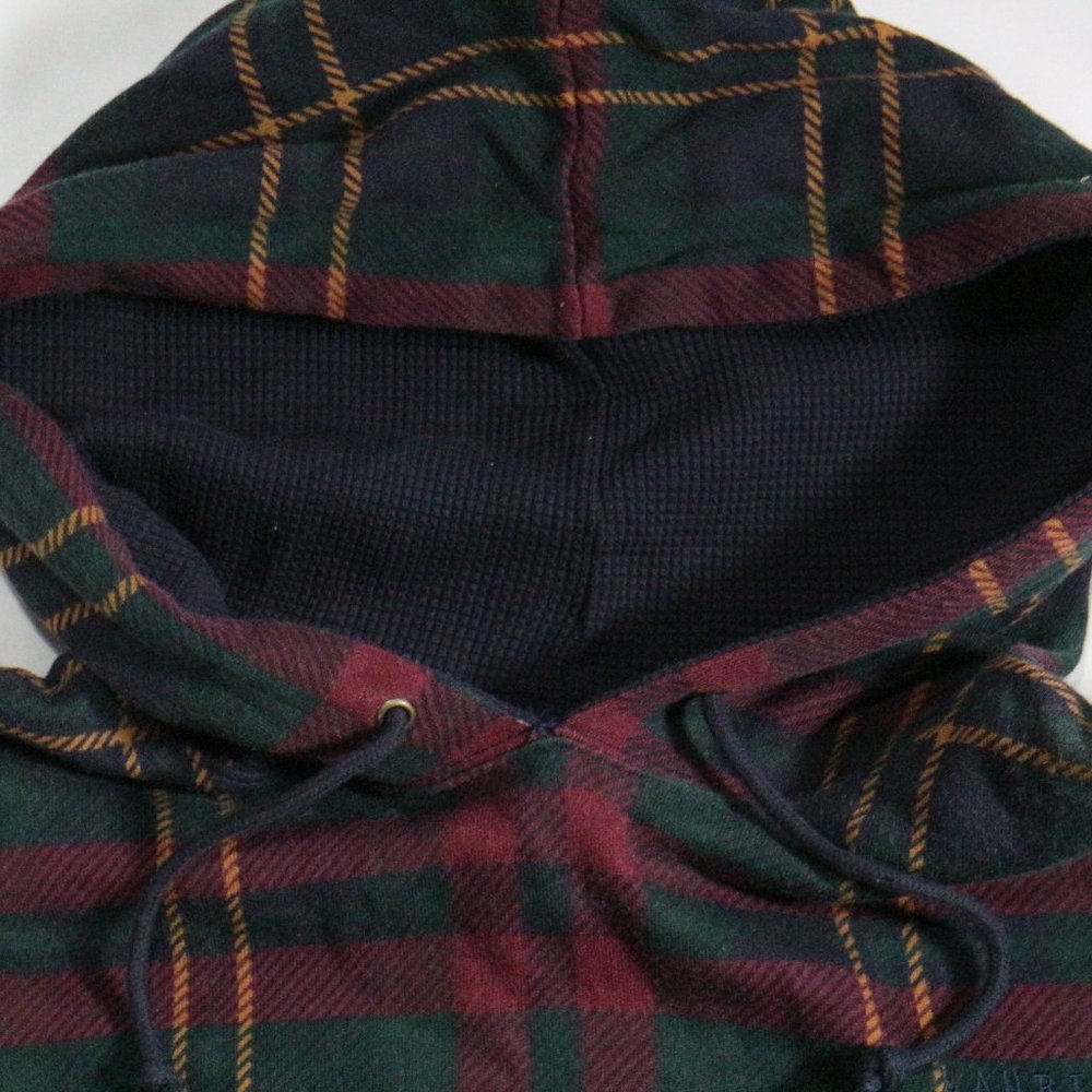 LAUREN RALPH LAUREN Plaid Petite Hooded Pullover Sz PS Petite Small - Picture 7 of 13